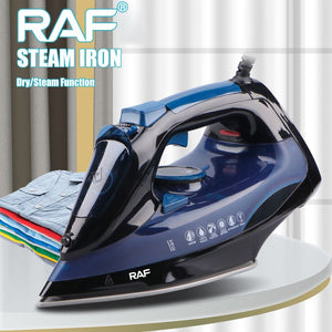 RAF Powerful Electric Garment Steamer Steam Iron For Clothes Nonstick Soleplate 3 Level Adjustable Temperature Wet Dry R.1248 - My Store
