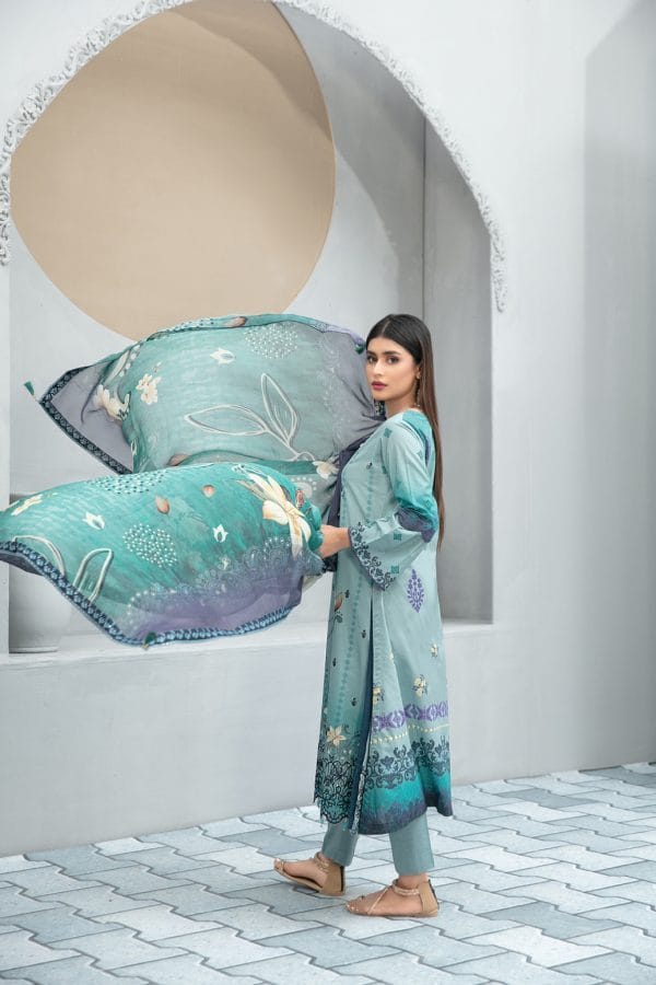 Nimral By Tawakkal Fabrics 3 Piece Unstitch Lawn Collection D-8625