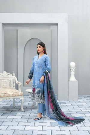 Nimral By Tawakkal Fabrics 3 Piece Unstitch Lawn Collection D-8630