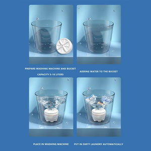 USB Travel Washer Washing Air Bubble Machine Ultrasonic Rotating Washing Machine - My Store
