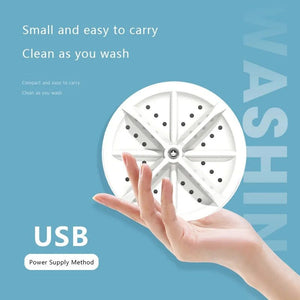 USB Travel Washer Washing Air Bubble Machine Ultrasonic Rotating Washing Machine - My Store