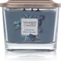 Yankee Candle Medium Square Candle with Wicks Dark Berries