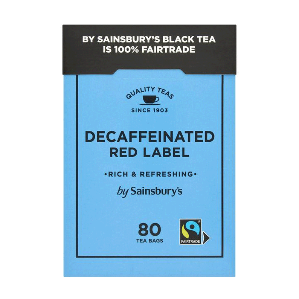 Sainsburys Decaffeinated Red Label Tea Bags 250g