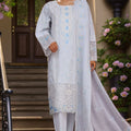 Bin Saeed Stitched 3 Piece Luxury Plain Cotton Vol-01 Collection-PC-1534-Ferozi