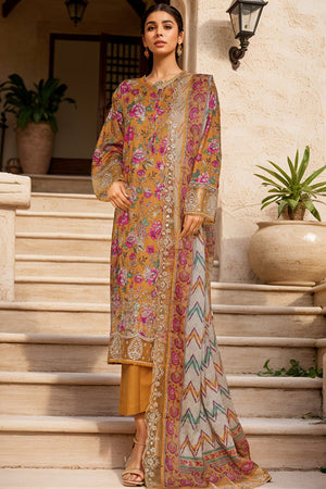 Amyrah By Sada Bahar Stitched 3 Piece Emb Festive Vol-03 Collection'2025-CKD-1058-Golden