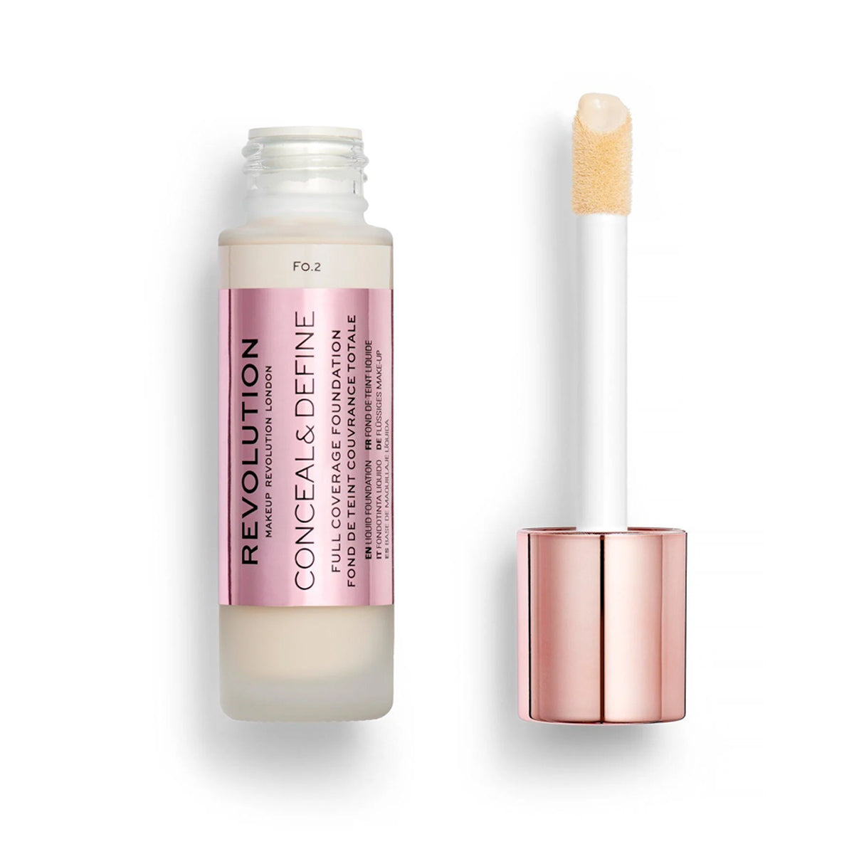 Revolution Conceal & Define Ultra Matte Full Coverage Foundation F0.2 23ml