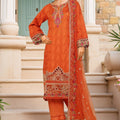Sada Bahar Stitched 3 Piece Luxury Jacquard Collection'2025-JC-5-Rust