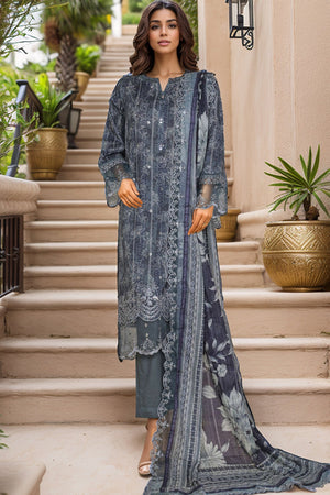 Amyrah By Sada Bahar Stitched 3 Piece Emb Festive Vol-03 Collection'2025-CKD-1045-Blue