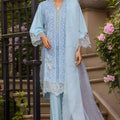 Bin Saeed Stitched 3 Piece Luxury Plain Cotton Vol-01 Collection-LF-1530-Ferozi
