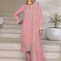 Aura By Sada E Noor Stitched 3 Piece Luxury Chiffon Vol-01 Collection'2025-Aura-04-Pink
