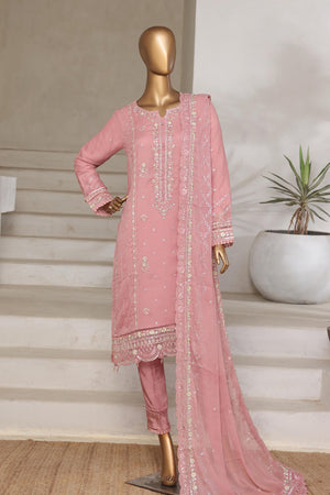 Aura By Sada E Noor Stitched 3 Piece Luxury Chiffon Vol-01 Collection'2025-Aura-04-Pink