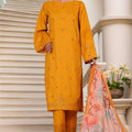 Muse By HZ Stitched 3 Piece Emb Self Cotton Jacquard Vol-05 Collection'2025-SSJ-2506-Mustard