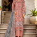 Amyrah By Sada Bahar Stitched 3 Piece Emb Festive Vol-03 Collection'2025-CKD-1035-Peach
