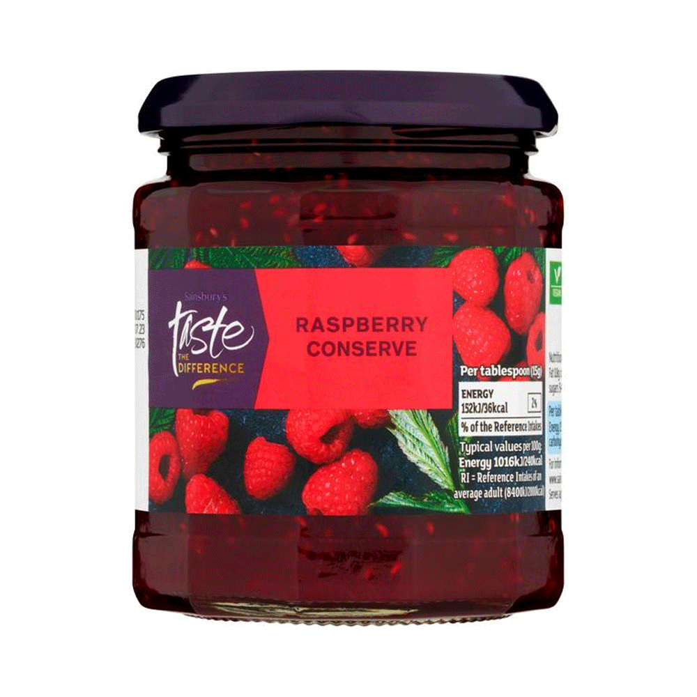 Sainbury's Raspberry Conserve, Taste The Differnece 340g