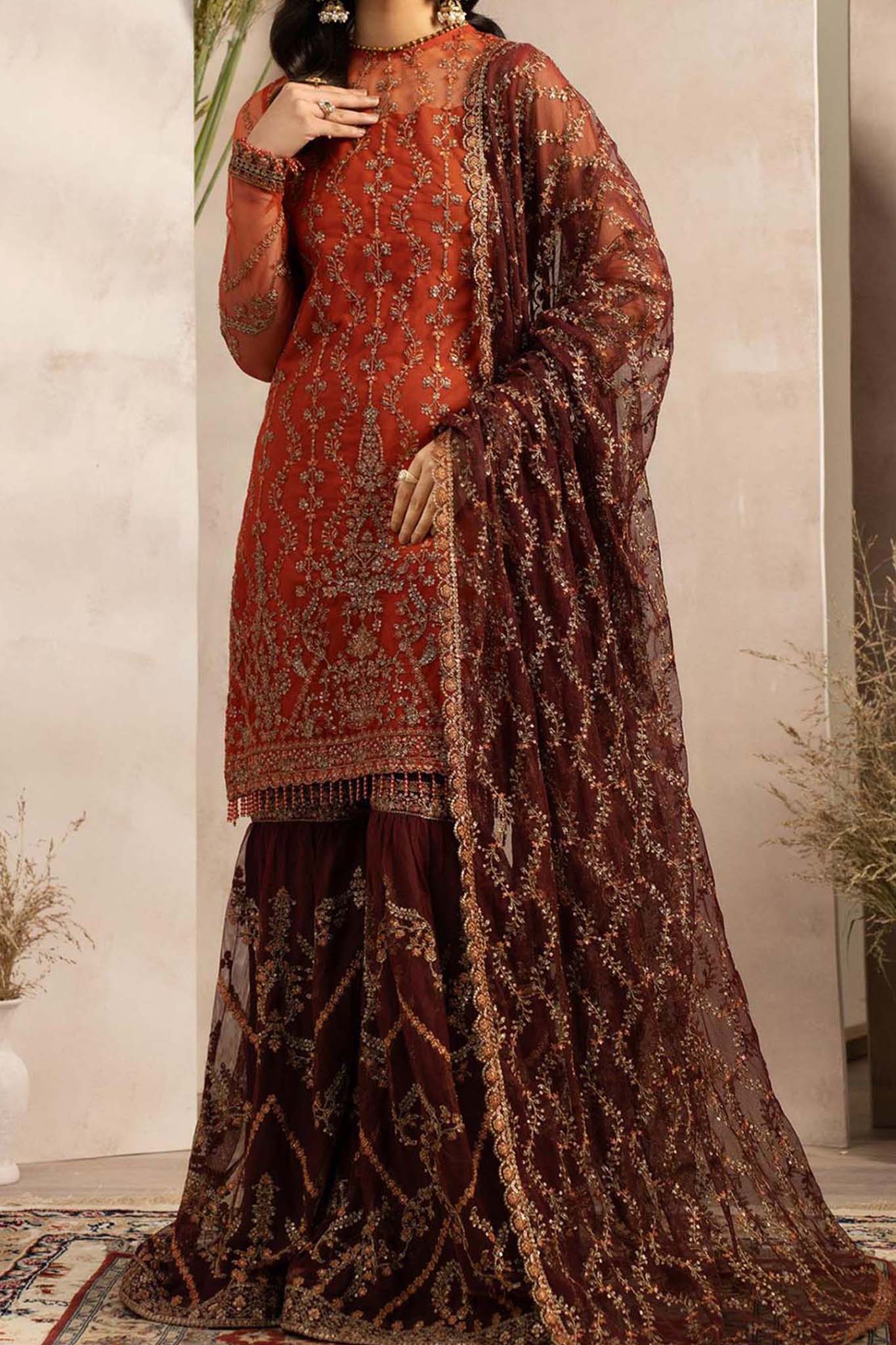 Naqsh by Zarif Unstitched 3 Piece Festive Formals Suit-ZRN-02-Amarah