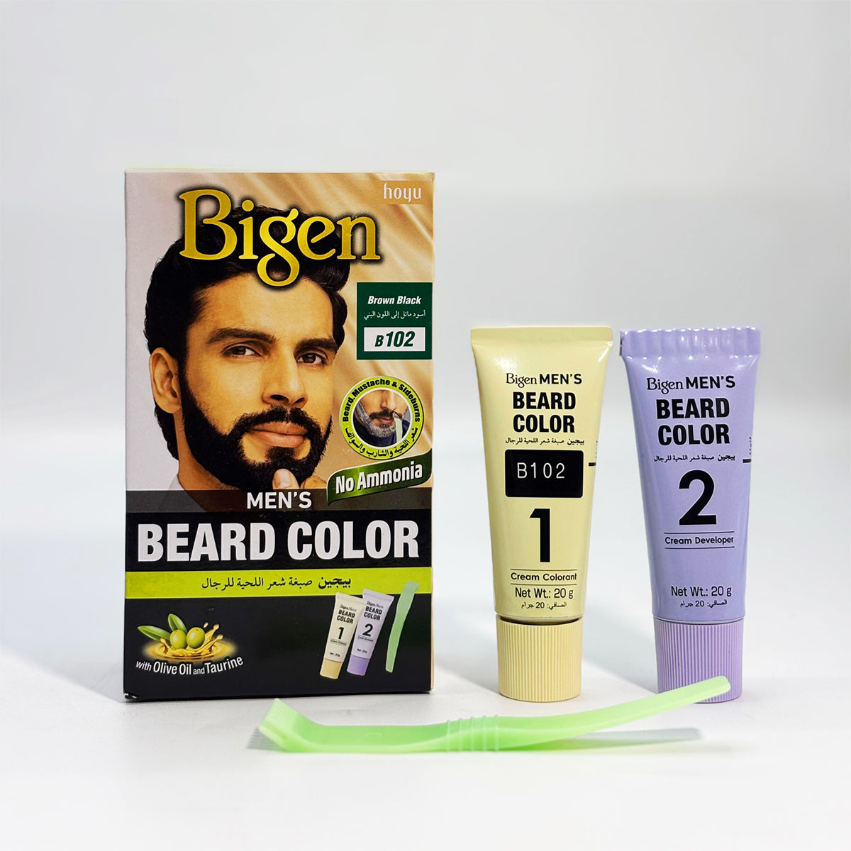 Bigen Men's Beard Color-Brown-Black