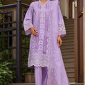 Bin Saeed Stitched 3 Piece Luxury Plain Cotton Vol-01 Collection-LF-1526-Purple