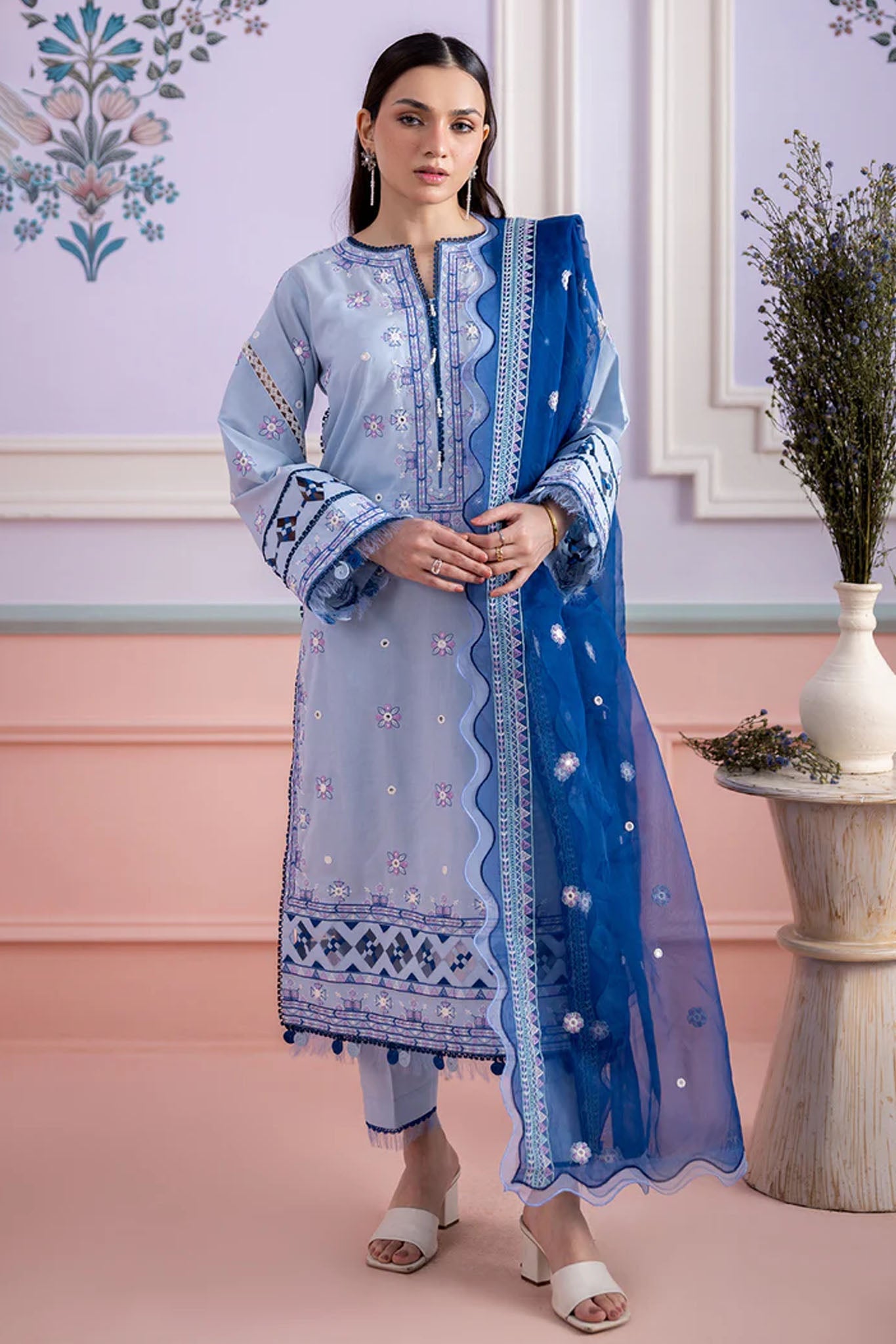 Zellbury Unstitched 3 Piece Lawn Vol-04 Suit-WUS25E30618