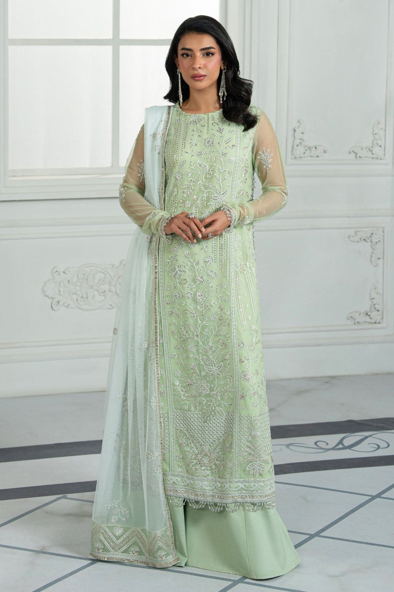 Inara By Zarif Unstitched 3 Piece Formals Suit-ZRI-04-Yasmin