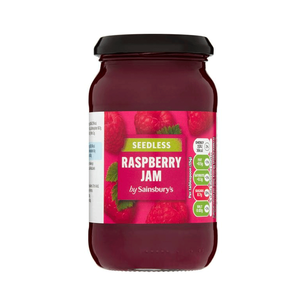 Sainbury's Seedless Raspberry Jam 454g - Snapcart.pk