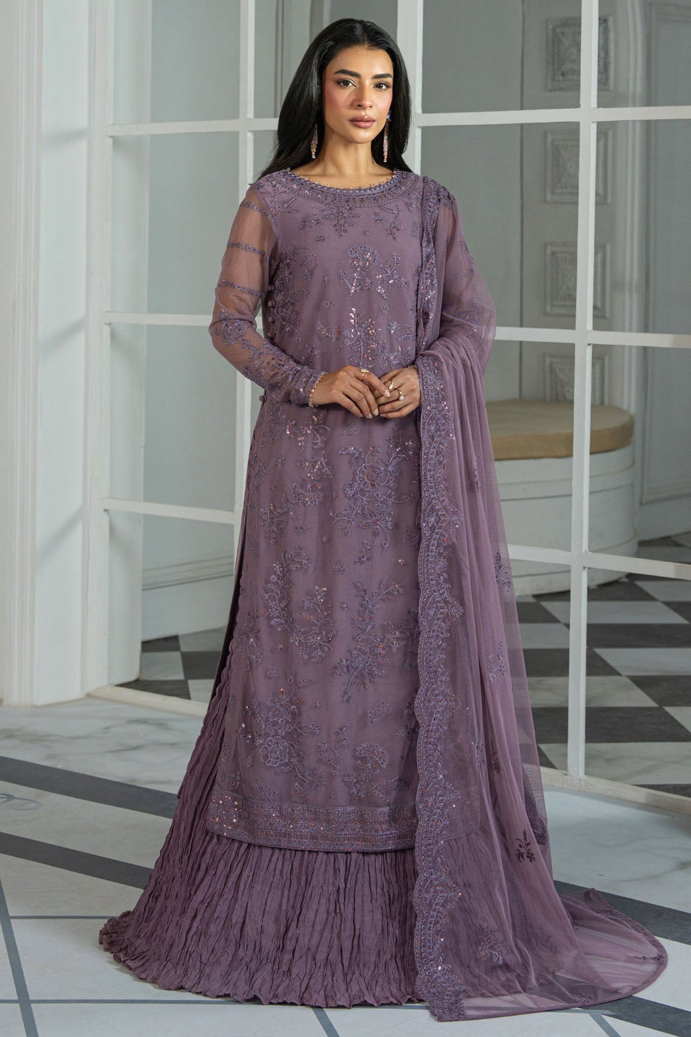 Inara By Zarif Unstitched 3 Piece Formals Suit-ZRI-03-Nisa