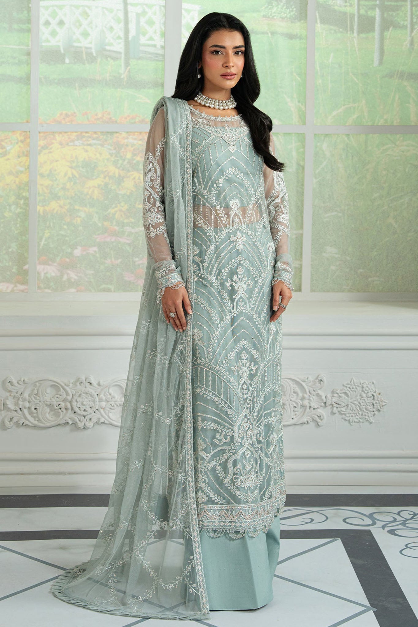 Inara By Zarif Unstitched 3 Piece Formals Suit-ZRI-01-Ruhya