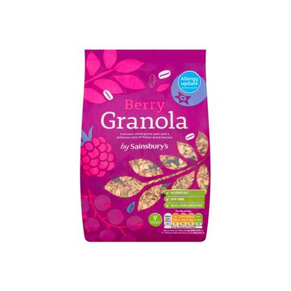 Sainbury's Berries & Cherries Granola 500g - Snapcart.pk