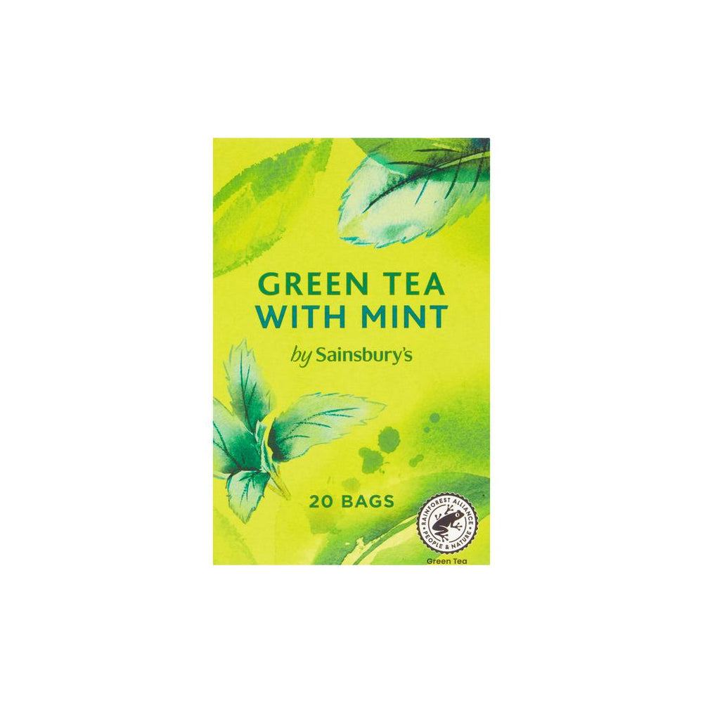 Sainsbury's Green Tea With Mint Tea Bags 20s - Snapcart.pk