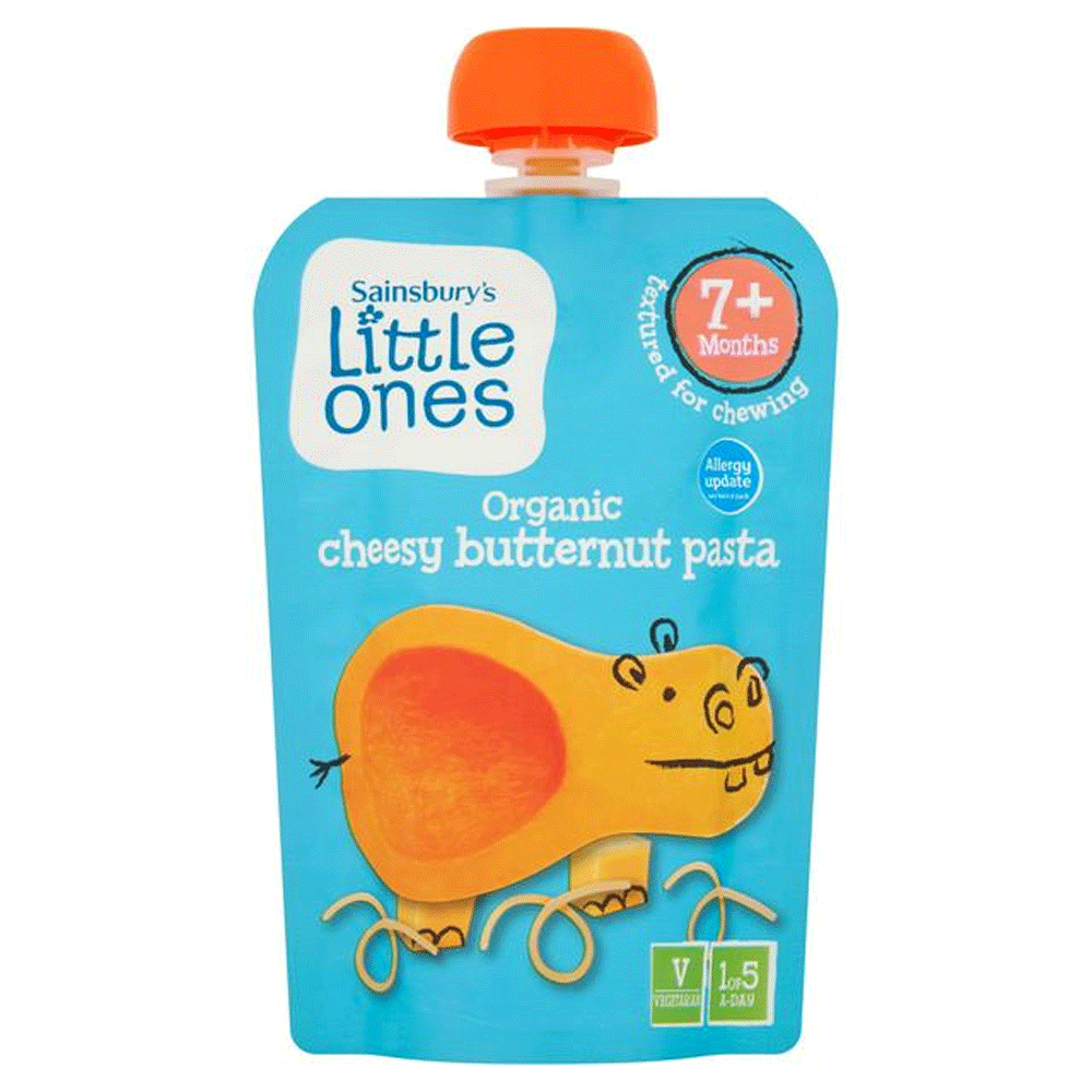 Sainsbury's Little Ones Organic Cheesy Butternut Pasta 7+ Month 130g