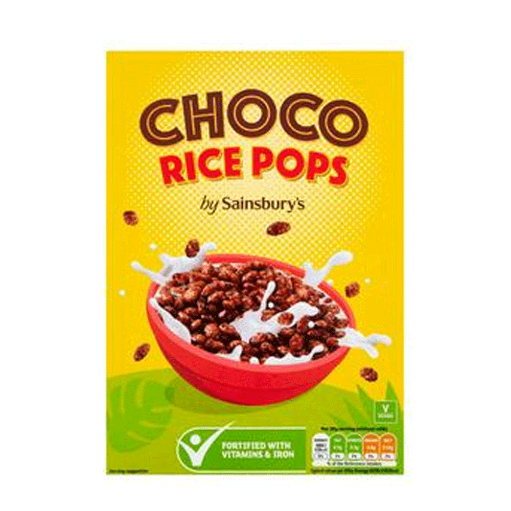 Sainbury's Choco Rice Pops 375g
