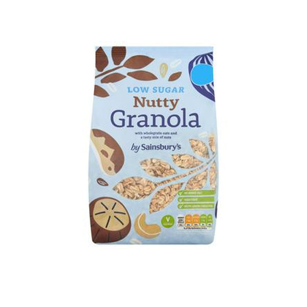 Sainsbury's Nutty Low Sugar Granola 500g - Snapcart.pk