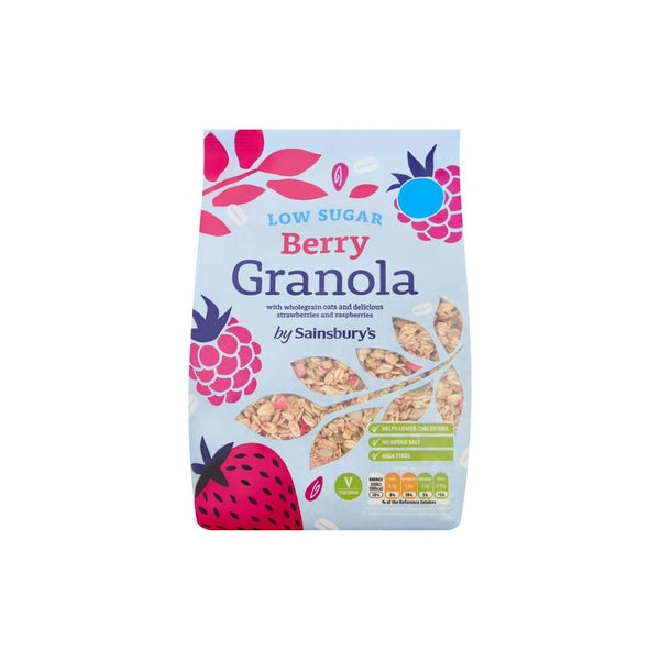 Sainbury's Berry Low Sugar Granola 500g - Snapcart.pk