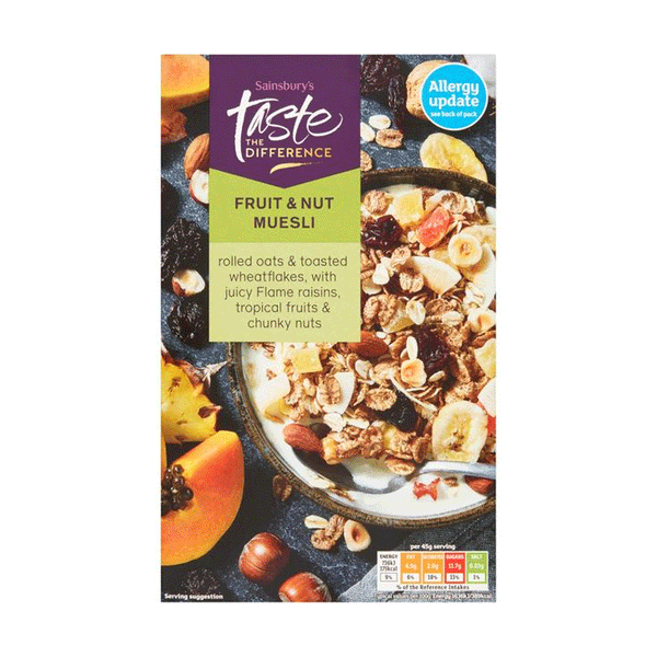 Sainsbury's Fruit & Nut Muesli 500g - Snapcart.pk