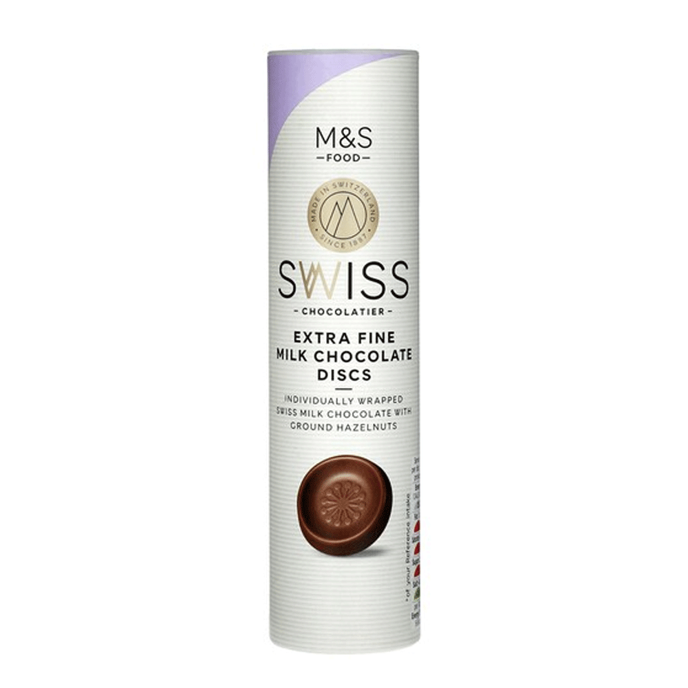 M&s Swiss Milk Chocolate Discs 115g
