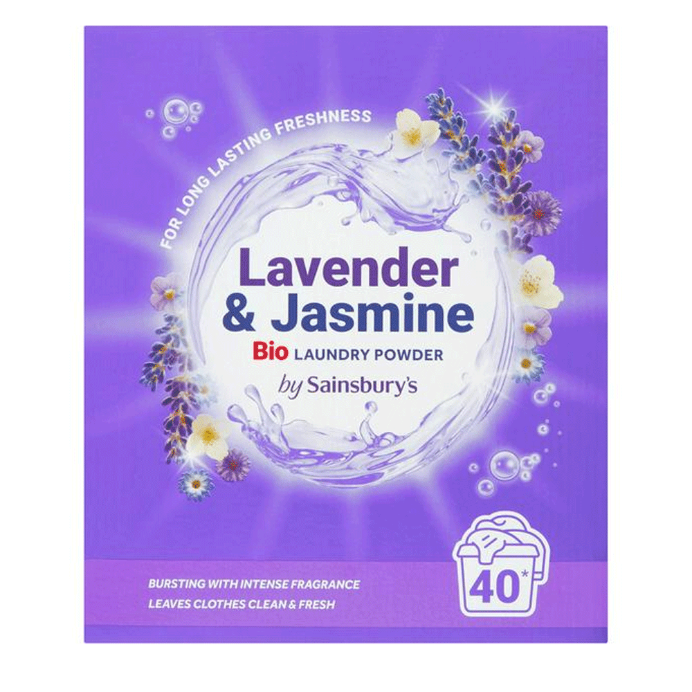 Sainsbury's & Laundry Lavender & Jasmine Bio Launder Powder 2kg