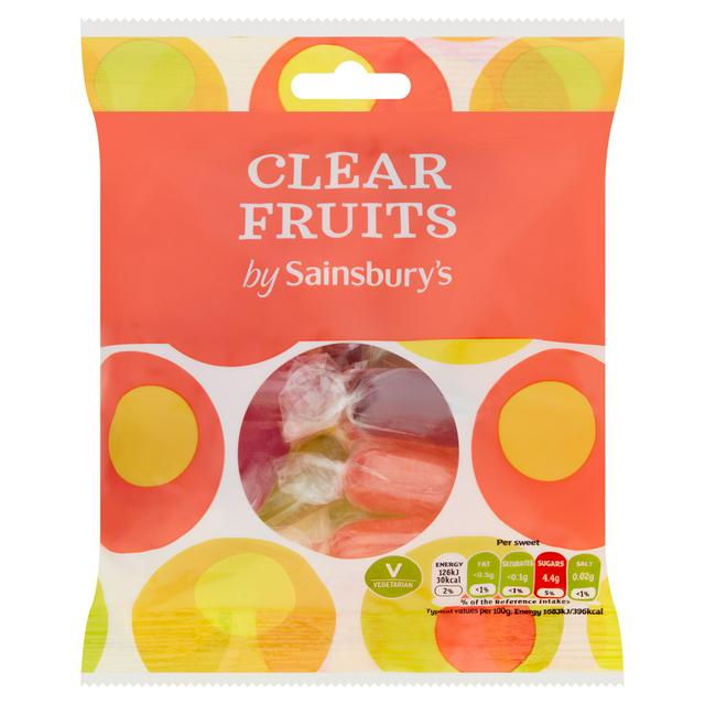 Sainsbury's Clear Fruits Boiled Sweets 200g - Snapcart.pk