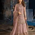 Asim Jofa Unstitched 3 Piece Luxury Festive Rejoice AJLFF-18 Embroidered Zari Check Net 3 Pcs