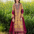 Asim Jofa Luxury Lawn 25 Ajell-07 Embroidered Lawn 3 Pcs