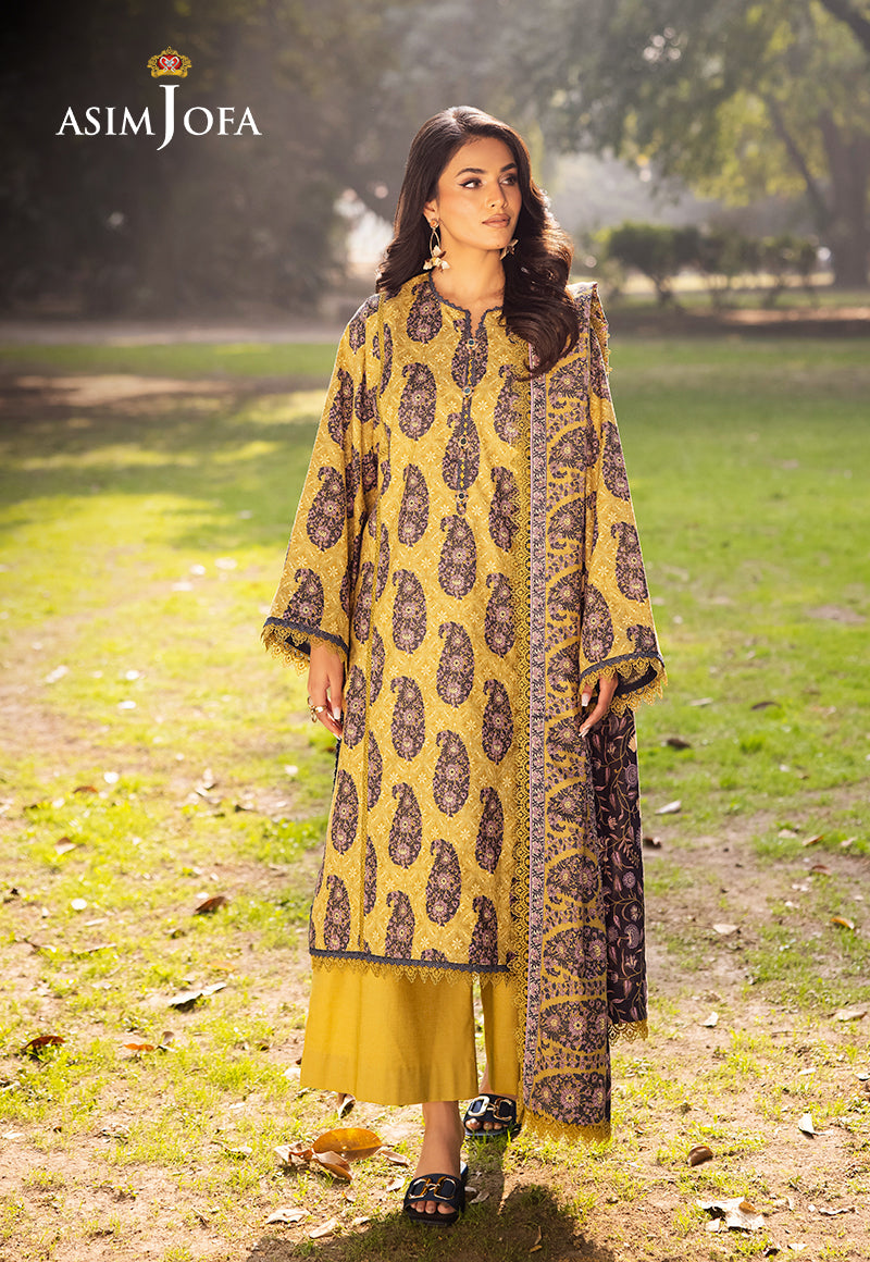 Asim Jofa Designers Limited Edition Pret Ajubj-33 Printed Lawn Stitched 3 Pc