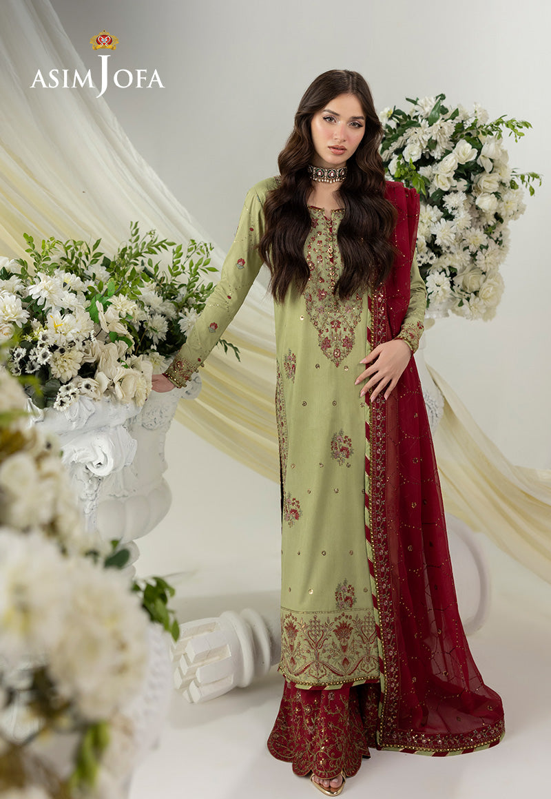 Izel By Asim Jofa Unstitched Formals Suit-AJIZL-04