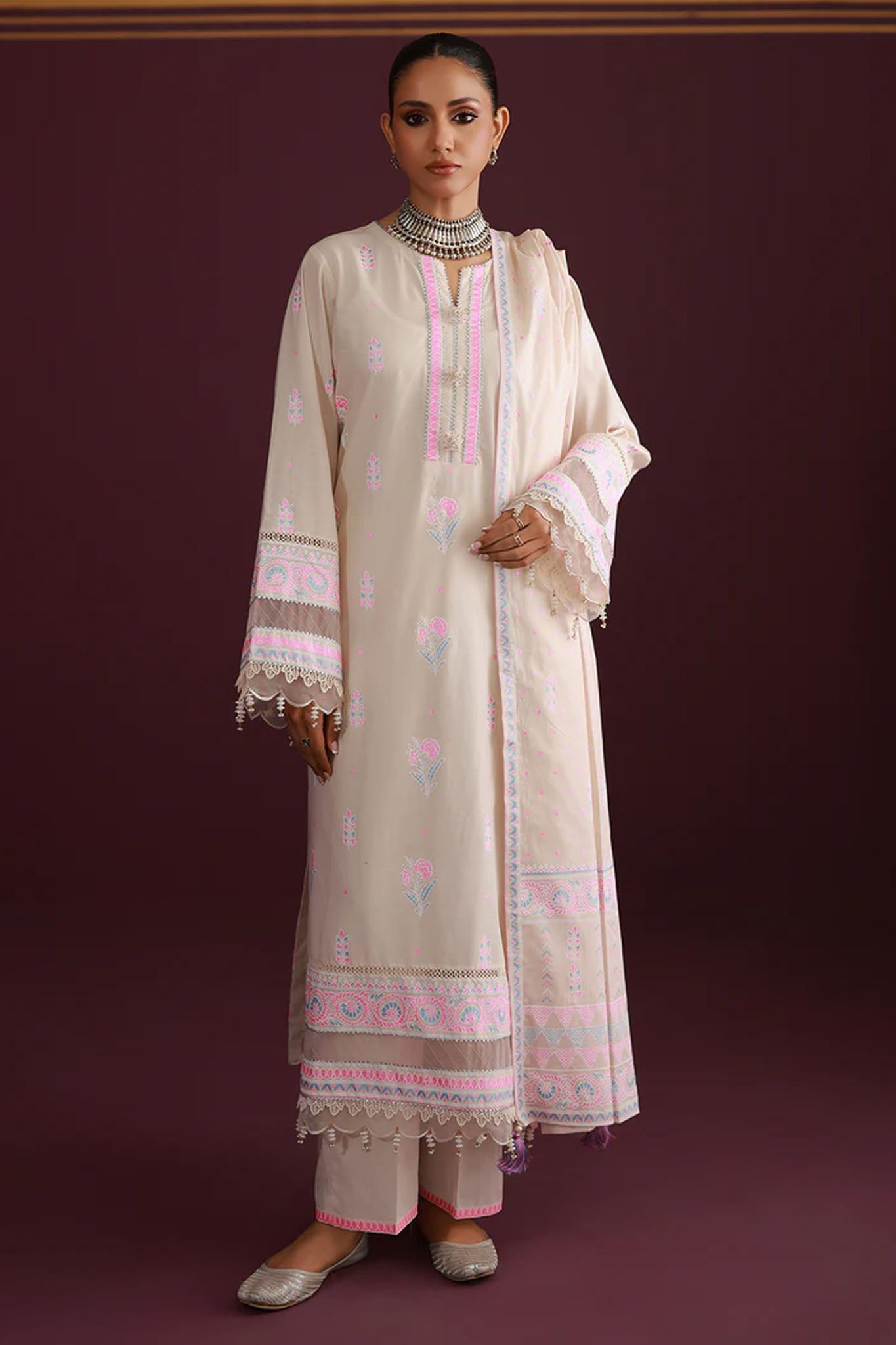 Zellbury Unstitched 3 Piece Lawn Vol-04 Suit-WUS26X30634