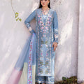 Bloom By Saira Shakira Unstitched 3 Piece Luxury Lawn Suit-01-B-Zerene