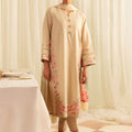 Festive Edit By Sahar Unstitched 3 Piece Jacquard Collection-01-Botanic Beige