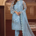 Festive Edit By Sahar Unstitched 3 Piece Emb Luxury Formals Suit-01-Glacier Veil