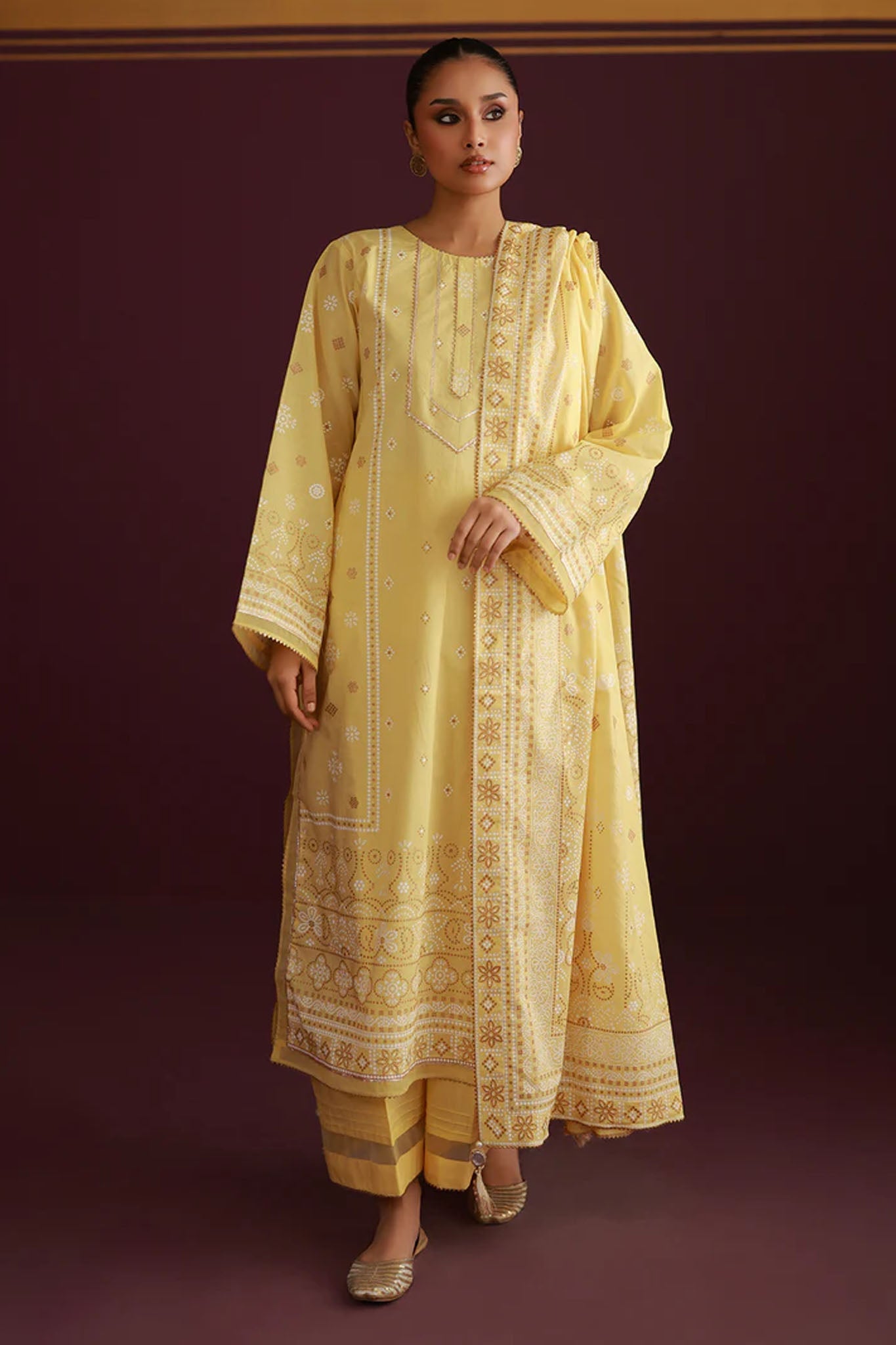 Zellbury Unstitched 3 Piece Lawn Vol-04 Suit-WUS26X30772