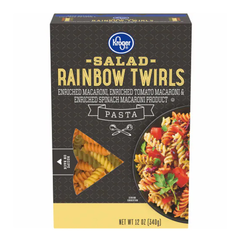 Kroger Salad Rainbow Twirls Pasta 340g