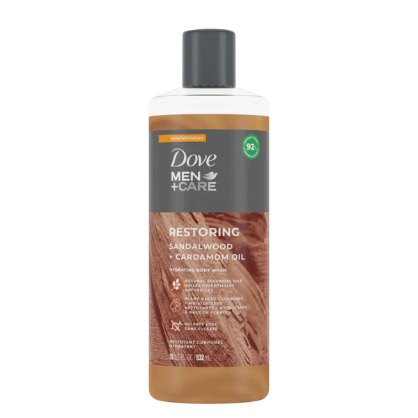 Dove Men+Care Restore Sandalwood+Cardamom Oil Body Wash 532ml Dove