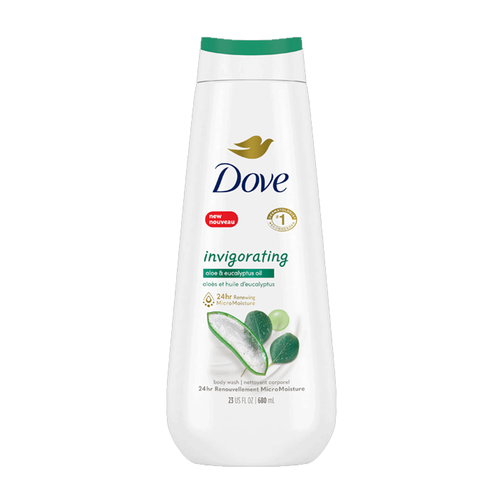 Dove Invigorating Aloe & Eucaplytus Oil Body Wash 591ml