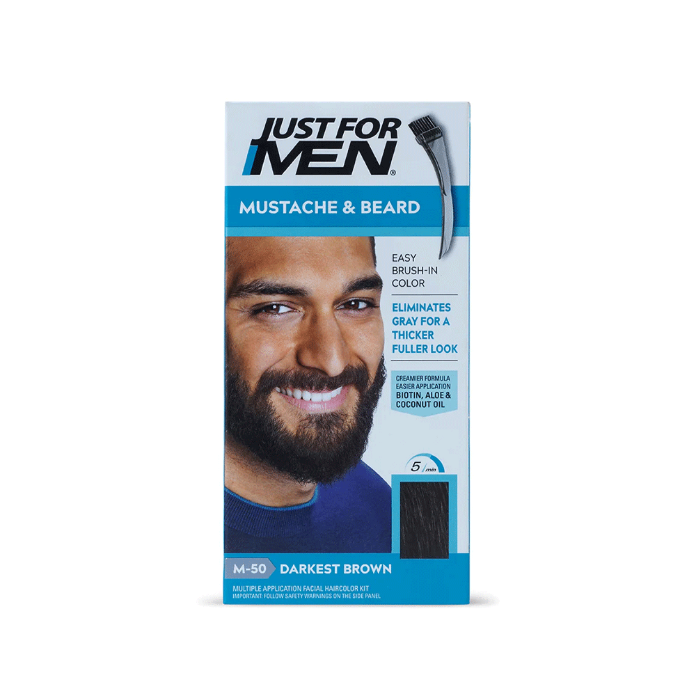 Just For Men Mustache & Beard Color Darkest Brown - Snapcart.pk