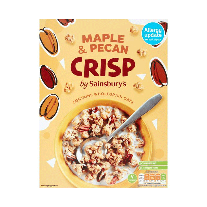 Sainsbury's Maple & Pecan Crisp Cereal 500g - Snapcart.pk
